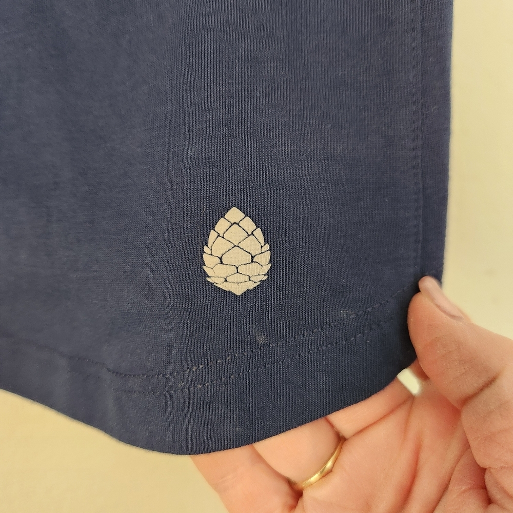 Stio Women's Divide Button-Up Tee w/ White Pineapple Logo & Roll-Tab Sleeves, S - Picture 4 of 7